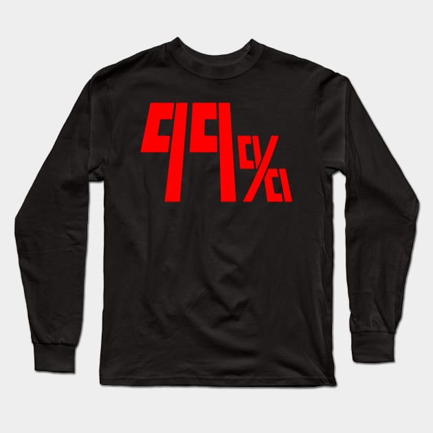 99% Psychic Overload - Red Long Sleeve T-Shirt by t-pots